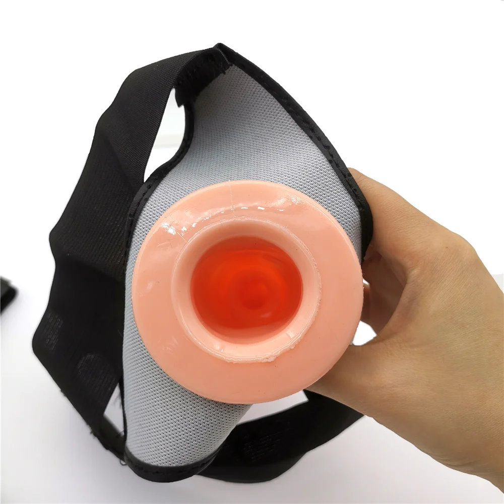 Culotte gode à sangle pour hommes et femmes, pénis creux portable, manches allongées, ceinture SFP, jouets sexuels pour gay