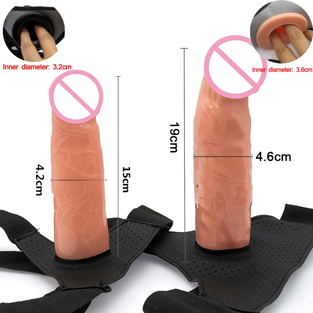 Culotte gode à sangle pour hommes et femmes, pénis creux portable, manches allongées, ceinture SFP, jouets sexuels pour gay