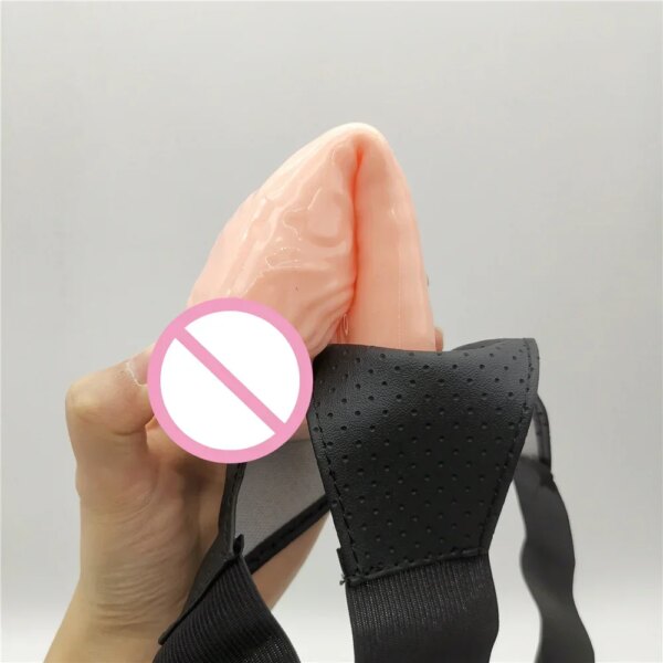 Culotte gode à sangle pour hommes et femmes, pénis creux portable, manches allongées, ceinture SFP, jouets sexuels pour gay – Image 5