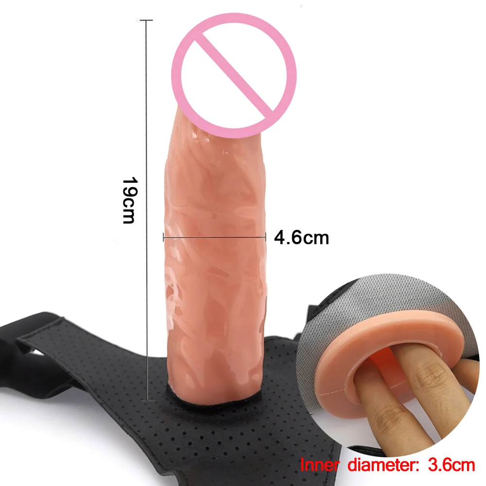 Culotte gode à sangle pour hommes et femmes, pénis creux portable, manches allongées, ceinture SFP, jouets sexuels pour gay