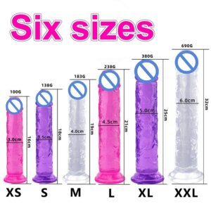 Gros gode en MSI réaliste pour femme, jouets sexuels anaux, clitoris doux gay, masturbateurs vaginaux, ventouse de pénis, bite, pas cher, 6, 7.0