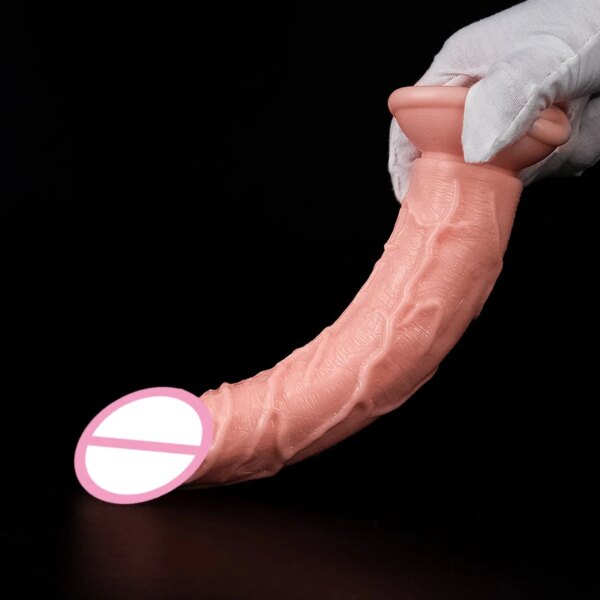 Gode réaliste avec ventouse pour femme, sensation de peau, jouets sexuels, gros pénis, masturbateur féminin, produit sexuel anal – Image 4