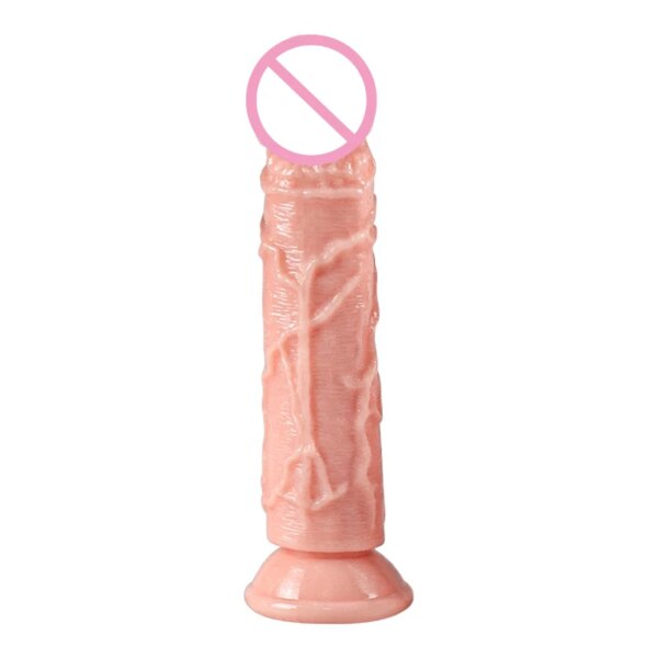 Gode réaliste avec ventouse pour femme, sensation de peau, jouets sexuels, gros pénis, masturbateur féminin, produit sexuel anal – Image 6