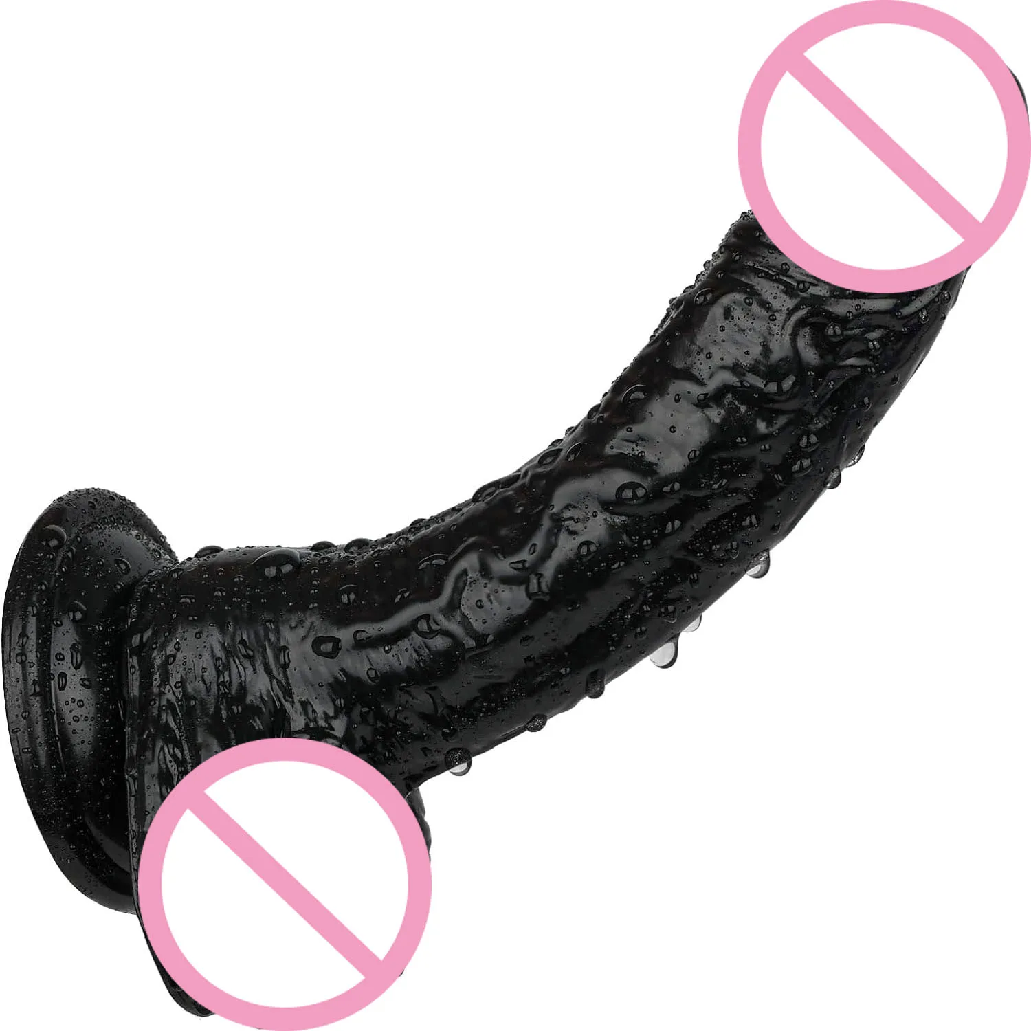 Gode Réaliste de 7 Pouces avec Ventouse pour Femme, Tige Incurvée Flexible, IkDilEducatif, Jeu Vaginal, Point G et Anal