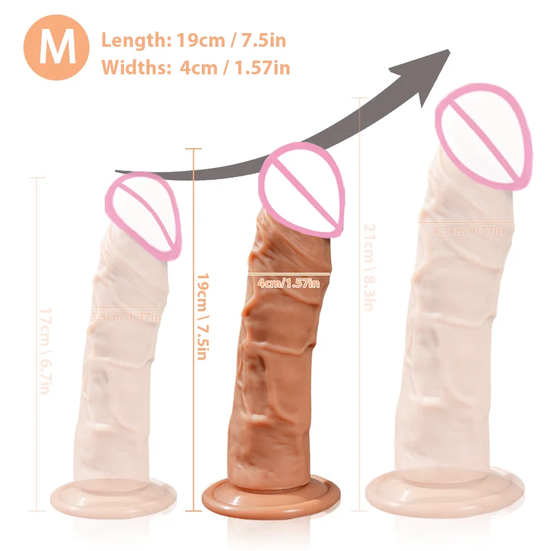 Gode Réaliste en Silicone pour Femme, Machine Sexuelle, Dick, Anal, Éthiculation Vaginale, Gros Pénis, Jouets Sexuels pour Adulte, Homme, 18