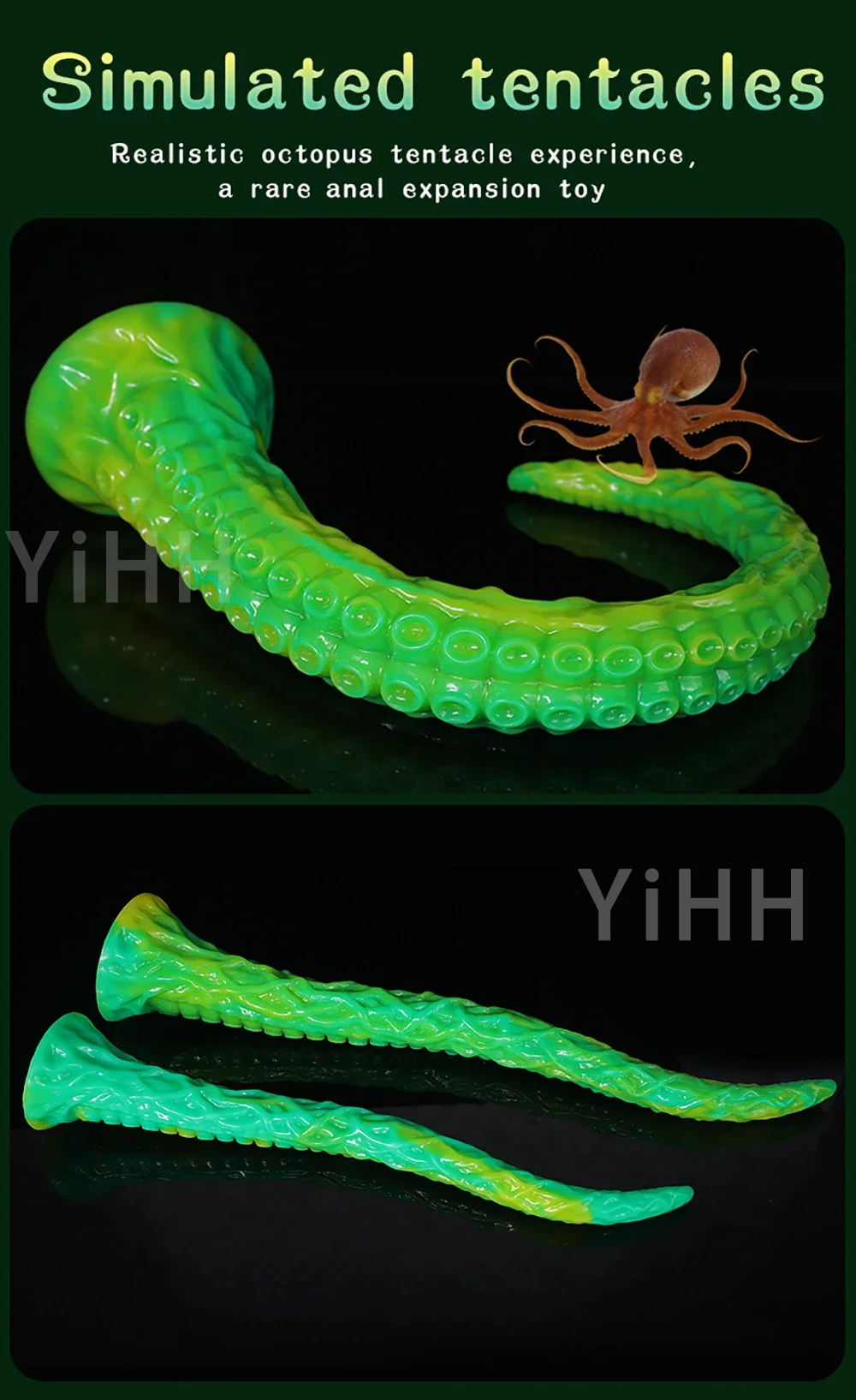 Plug anal long en silicone avec ventouse, gode tentacule, gros jouets sexuels anaux, massage vaginal progressif, pénis Plug anal long en silicone avec ventouse, gode tentacule, gros jouets sexuels anaux, massage vaginal progressif, pénis