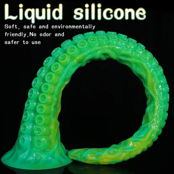 Plug anal long en silicone avec ventouse, gode tentacule, gros jouets sexuels anaux, massage vaginal progressif, pénis – Image 6