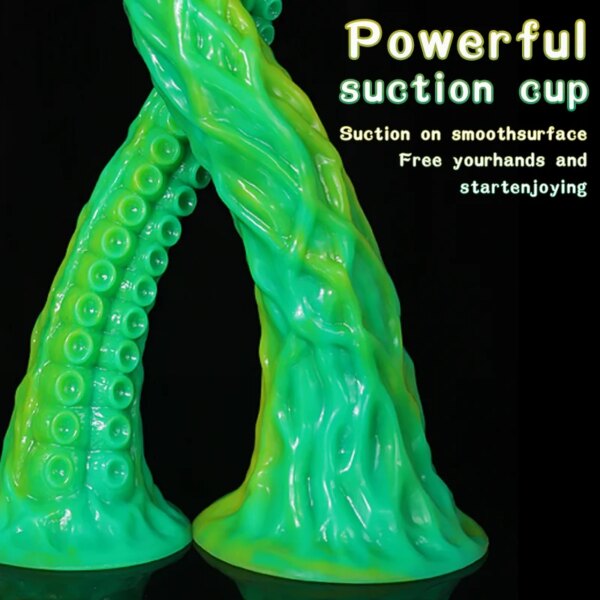 Plug anal long en silicone avec ventouse, gode tentacule, gros jouets sexuels anaux, massage vaginal progressif, pénis – Image 5