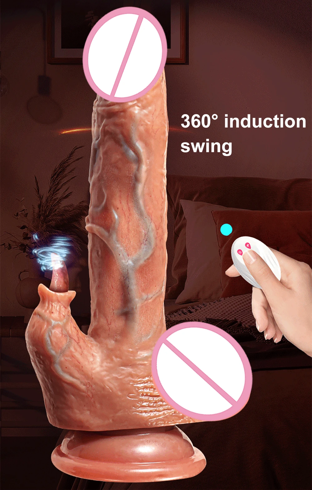 Vibromasseur télécommandé pour femme, gode réaliste télescopique, vibromasseur anal chauffant, machine à 7 vitesses, jouets sexuels Vibromasseur télécommandé pour femme, gode réaliste télescopique, vibromasseur anal chauffant, machine à 7 vitesses, jouets sexuels