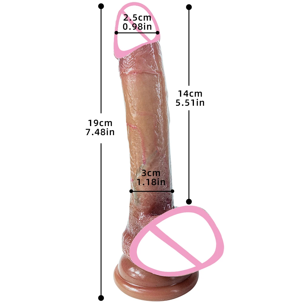 Pénis réaliste en silicone double couche pour hommes et femmes, gode super grand, jouets sexuels doux, masturbateur féminin, ventouse, gode éducatif