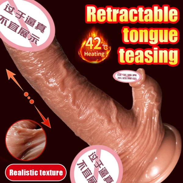 Vibromasseur gode réaliste pour femme, point G, jouets sexuels, chauffage, télécommande, pénis, vibrateurs télescopiques, anal, UNIS isseur féminin