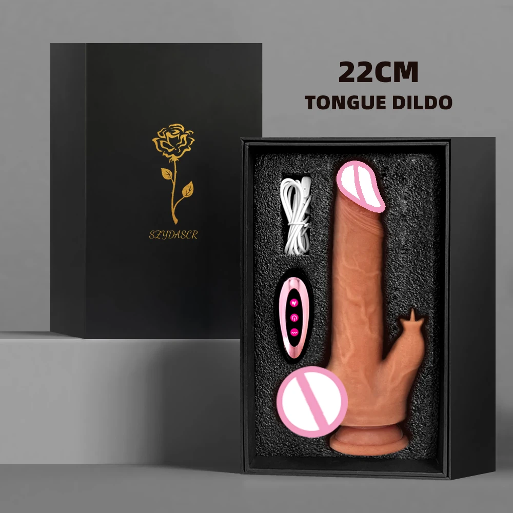22CM-Tongue Dildo-CB