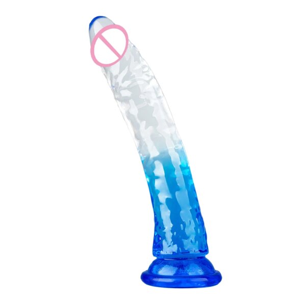 Gode Réaliste avec Ventouse Énorme Pénis Féminin, Point G, Vaginal, Mastjaune, Flexible, Éducatif, Long Pénis, Sex Toys – Image 4