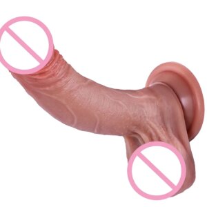 Godemiché Réaliste en Silicone Souple avec Ventouse pour Femme, Jouet Sexuel, Pénis, Fausse Bite, 7 Pouces, sexy adult, anal man, plugs anul masturbateur, sextoy homme, jouet adulte sexey shopping homme, vagin penis