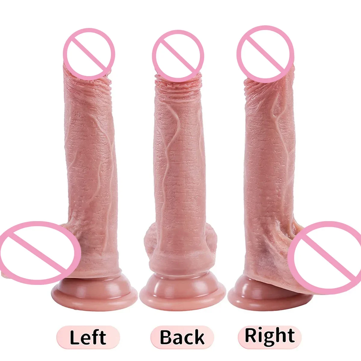 Godemiché Réaliste en Silicone Souple avec Ventouse pour Femme, Jouet Sexuel, Pénis, Fausse Bite, 7 Pouces, sexy adult, anal man, plugs anul masturbateur, sextoy homme, jouet adulte sexey shopping homme, vagin penis