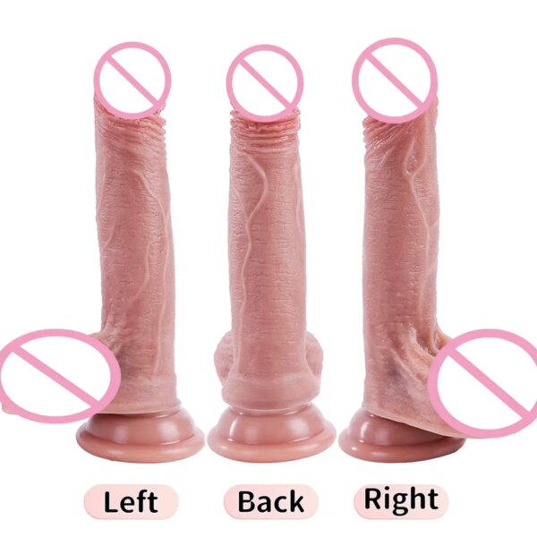 Godemiché Réaliste en Silicone Souple avec Ventouse pour Femme, Jouet Sexuel, Pénis, Fausse Bite, 7 Pouces, sexy adult, anal man, plugs anul masturbateur, sextoy homme, jouet adulte sexey shopping homme, vagin penis – Image 2