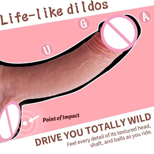 Godemiché Réaliste en Silicone Souple avec Ventouse pour Femme, Jouet Sexuel, Pénis, Fausse Bite, 7 Pouces, sexy adult, anal man, plugs anul masturbateur, sextoy homme, jouet adulte sexey shopping homme, vagin penis – Image 5