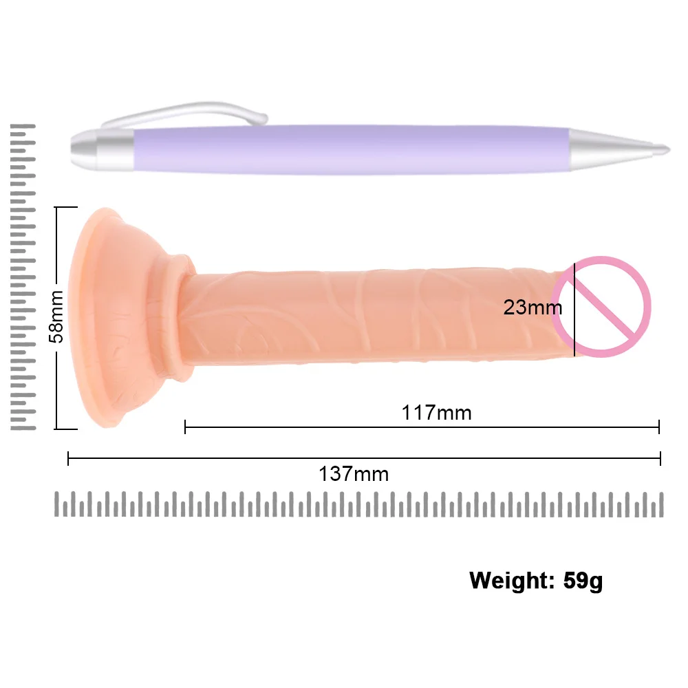 Dilatateur réaliste avec ventouse, jouets sexuels pour femmes et hommes, fausse bite, gros pénis, plug anal anal, mastylunk, gode MSI, 7.0