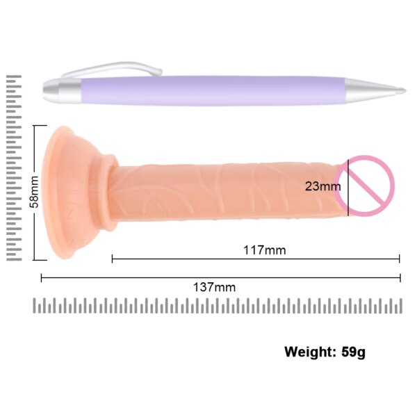 Dilatateur réaliste avec ventouse, jouets sexuels pour femmes et hommes, fausse bite, gros pénis, plug anal anal, mastylunk, gode MSI, 7.0 – Image 4