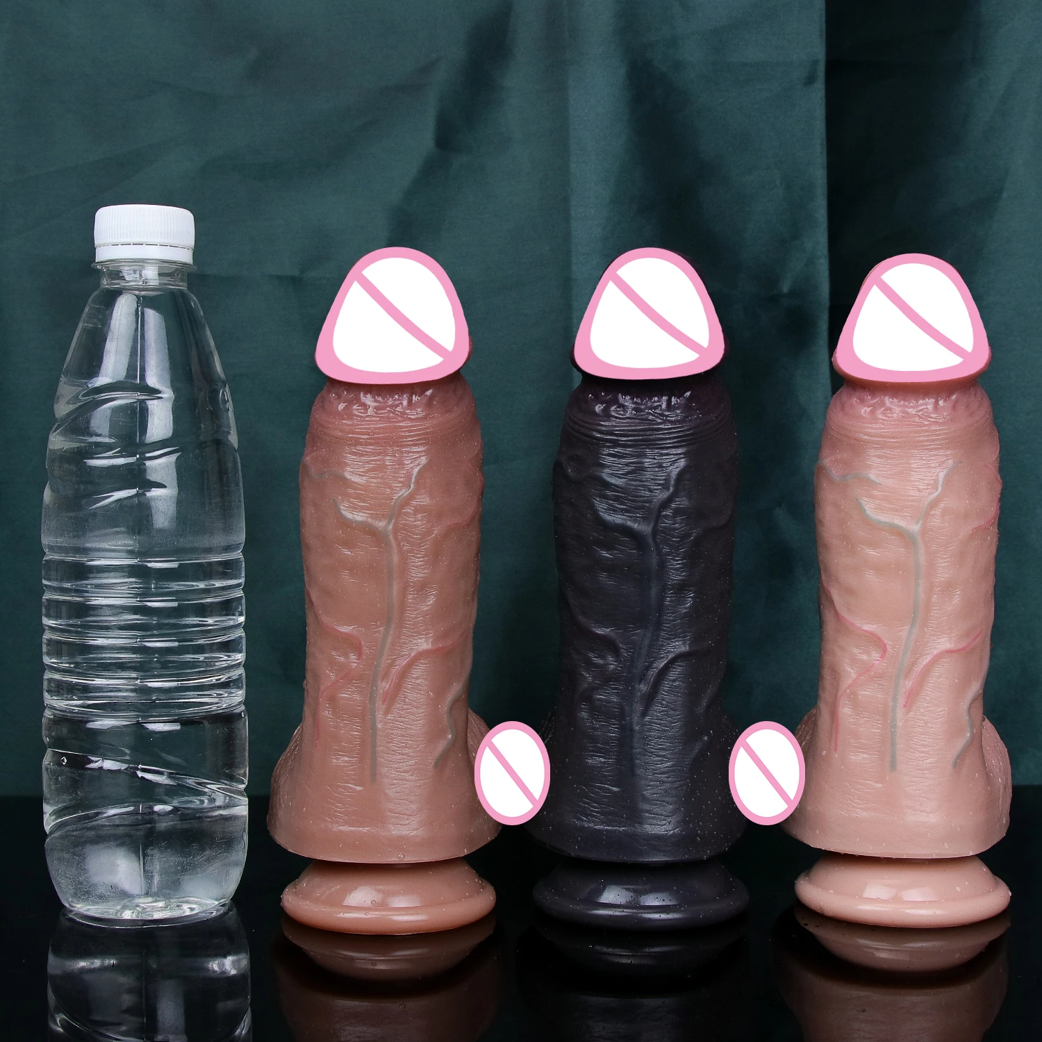 Gros Gode Réaliste en Silicone pour Homme et Femme, Pénis de Petite Chair, Jouet Sexuel Anal, Ventouse