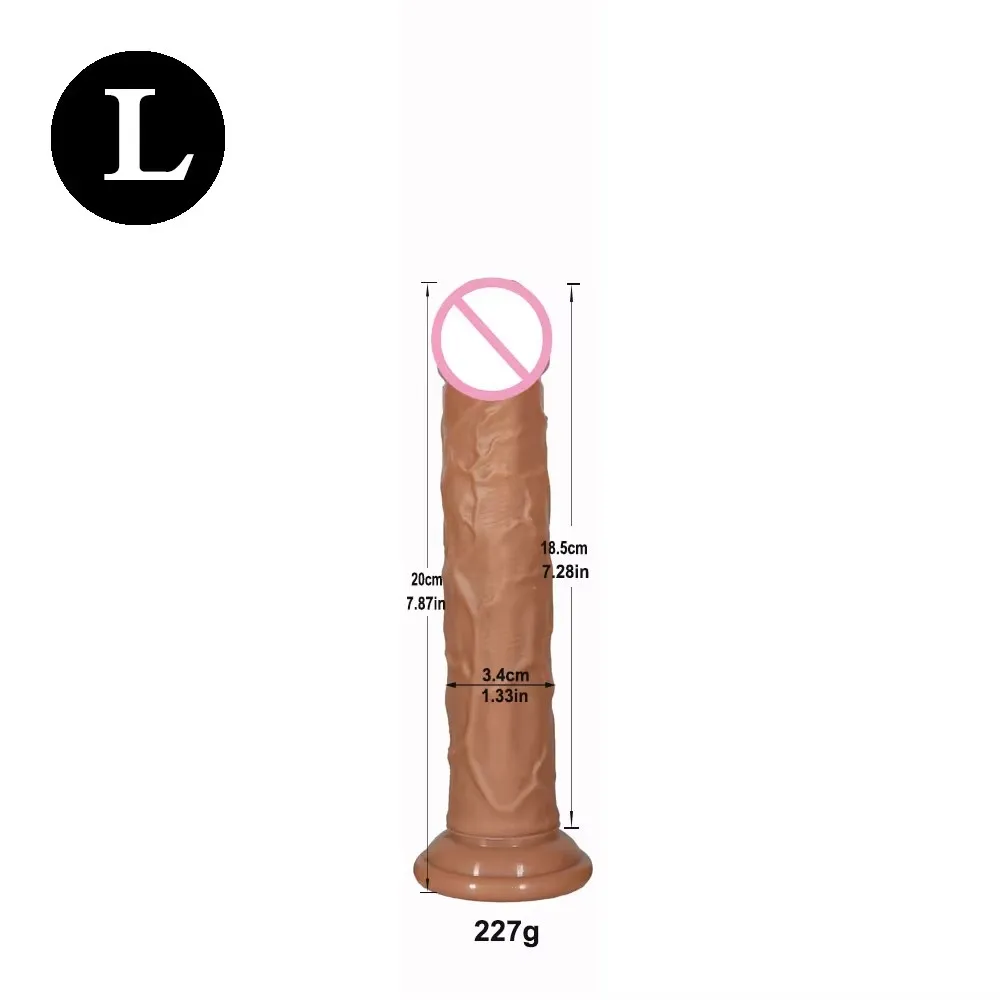 Gros gode en silicone souple à double couche pour hommes et femmes, fausse longue bite réaliste, pénis, plug anal, jouets sexuels pour adultes, masseur vaginal et anal