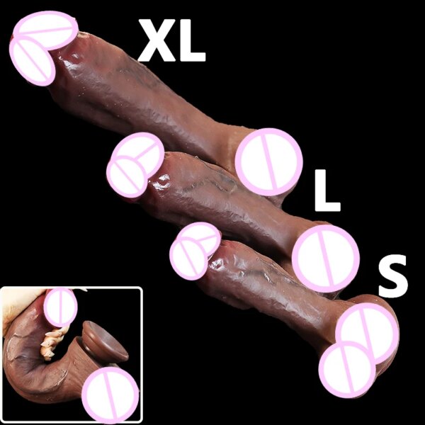 Big Dick Sex Toys pour femmes, gode de confort, pénis adulte sexy, pénétration anale, gode réaliste, éducatif pour femmes, 18 ans – Image 4
