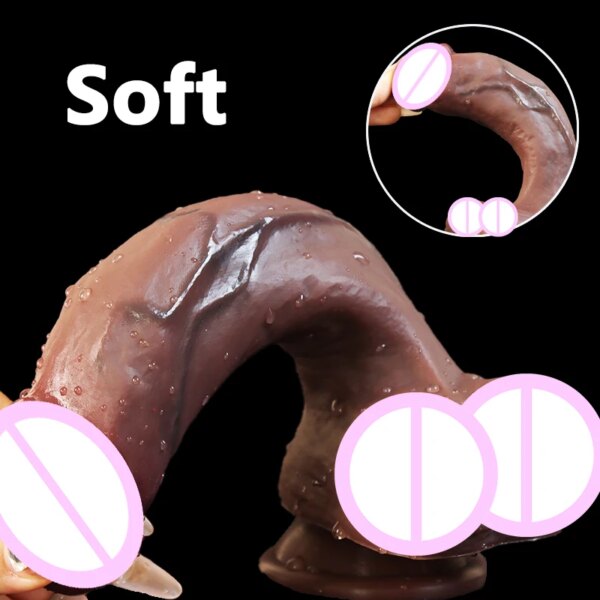 Big Dick Sex Toys pour femmes, gode de confort, pénis adulte sexy, pénétration anale, gode réaliste, éducatif pour femmes, 18 ans – Image 2