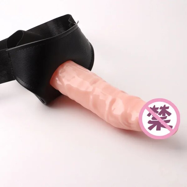 Culotte gode à sangle pour hommes et femmes, pénis creux portable, manches allongées, ceinture SFP, jouets sexuels – Image 2