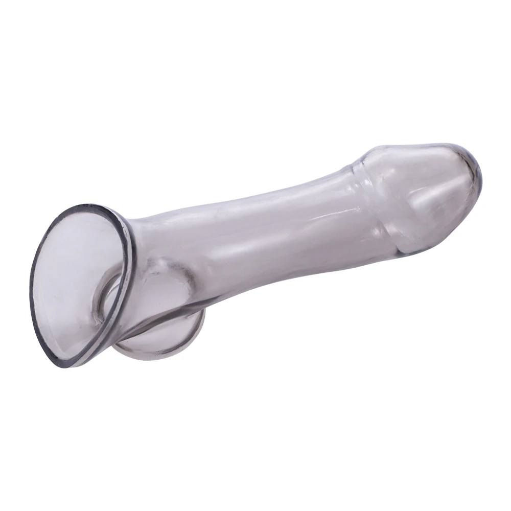Godemiché avec Manchon de Pénis pour Homme, Boucle d'Éjaculation Retardée, Agrandissement du Genre, Jouets Sexuels, Anneaux de Pénis Retardés, Produits pour Adultes 7.0, 18