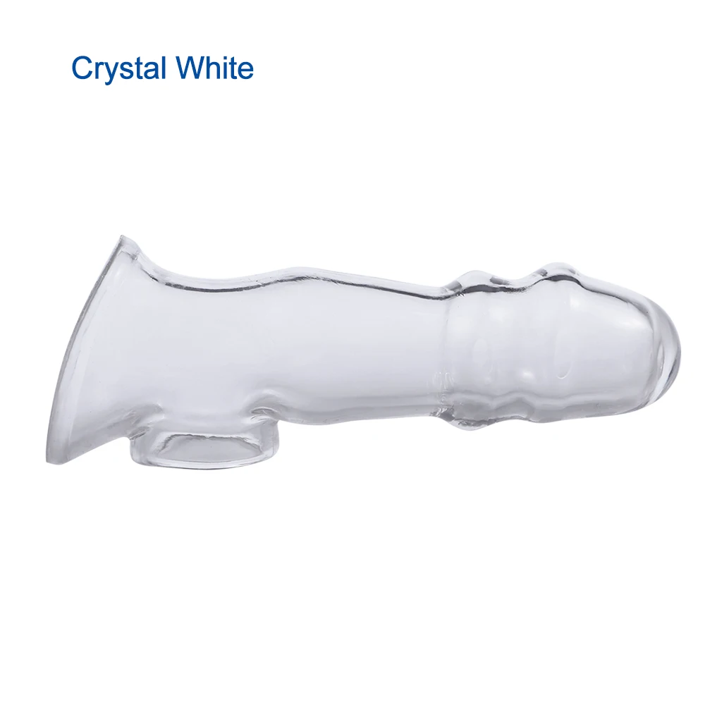 Godemiché avec Manchon de Pénis pour Homme, Boucle d'Éjaculation Retardée, Agrandissement du Genre, Jouets Sexuels, Anneaux de Pénis Retardés, Produits pour Adultes 7.0, 18