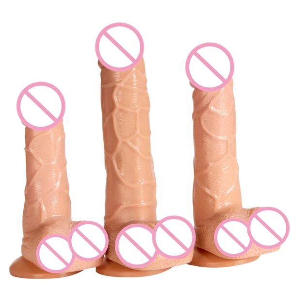 Gode réaliste avec ventouse pour femme, gros pénis anal, mastateur féminin, produit sexuel, jouets pour adultes – Image 2