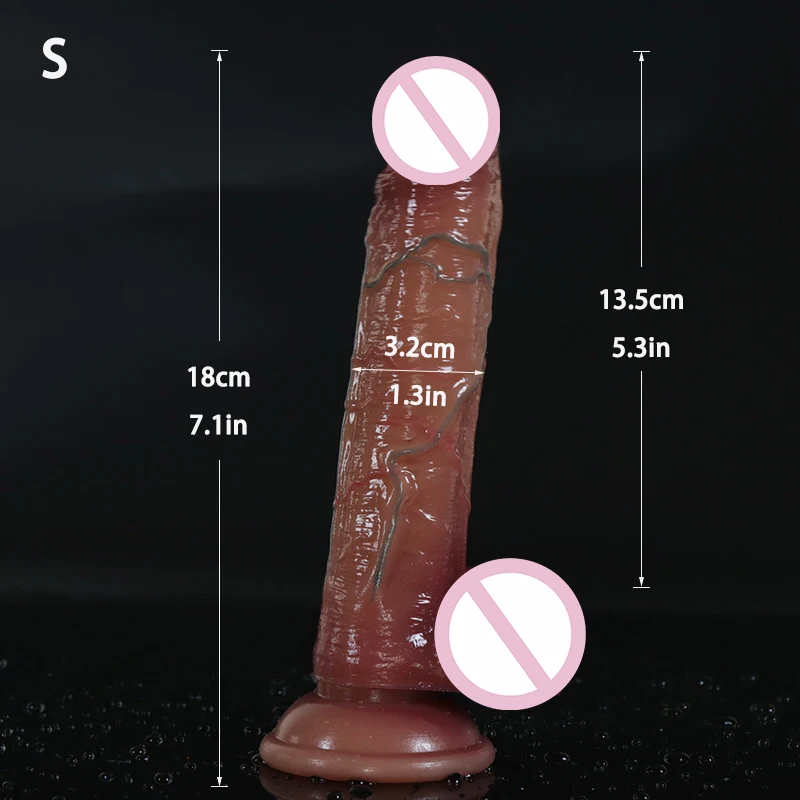 Énorme pénis en silicone réaliste avec ventouse pour femme, gode Dong, masturbation jaune, jouets sexuels anaux lesbains pour adultes de 18 ans et plus, 12 po, 8/7 po