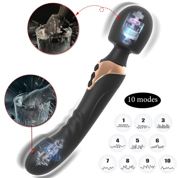 Vibromasseurs chronologiques pour femmes, vibromasseur, gode masseur, masseur point G, jouets sexuels – Image 2