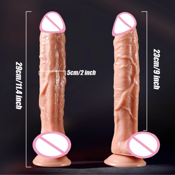 Gode réaliste en silicone pour femmes et hommes, Sex Shop, Produits pour adultes avec ventouse, Pénis Él, Bite douce, Anal, Sex Toys – Image 6