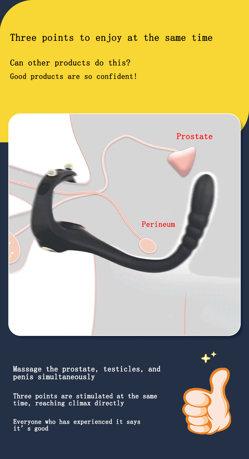Vibromasseur d'anneau de pénis réglable, éjaculation retardée, agrandissement, érection, perle de nervure anale, massage de la prostate, jouet sexuel masculin adulte
