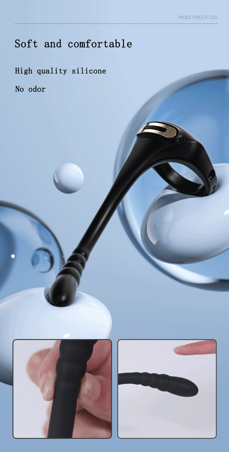 Vibromasseur d'anneau de pénis réglable, éjaculation retardée, agrandissement, érection, perle de nervure anale, massage de la prostate, jouet sexuel masculin adulte