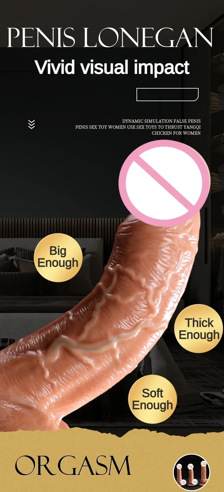 Jouets sexuels Big Dick pour femmes, gode de confort de dureté, jouet sexuel adulte, pénis TPE, gode réaliste éducatif pour femmes, 18