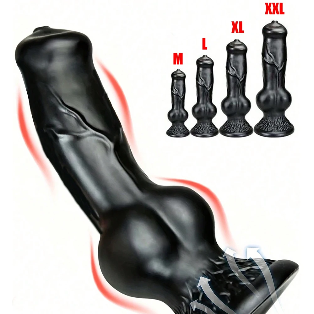 Énorme gode animal ou chien, pénis réaliste avec ventouse, gros plug anal, bite angiMonster, fournitures pour adultes, hommes et femmes