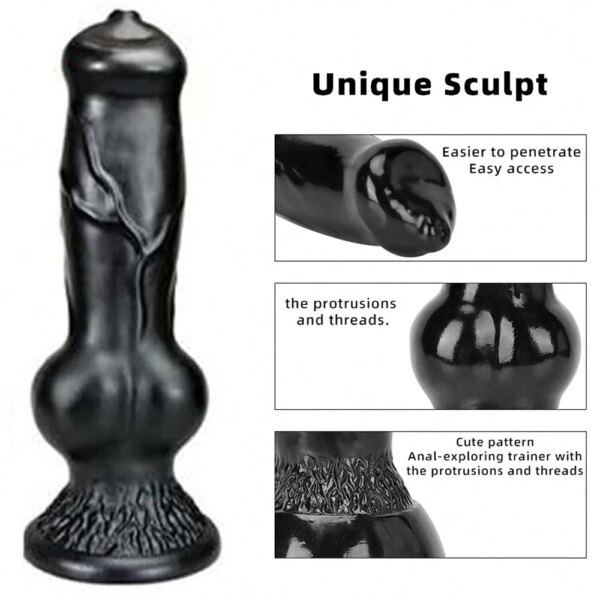 Énorme gode animal ou chien, pénis réaliste avec ventouse, gros plug anal, bite angiMonster, fournitures pour adultes, hommes et femmes – Image 3