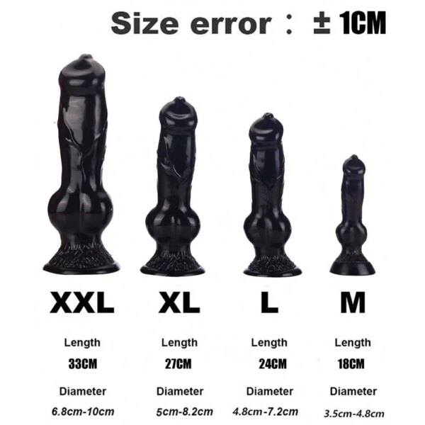 Énorme gode animal ou chien, pénis réaliste avec ventouse, gros plug anal, bite angiMonster, fournitures pour adultes, hommes et femmes – Image 5