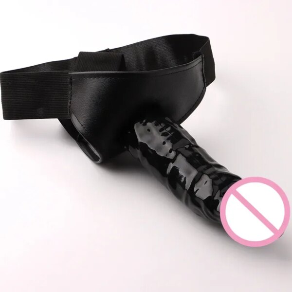 Sous-vêtements gode à sangle pour hommes et femmes, pénis creux portable, ceinture de pantalon à manches arc-en-ciel, jouet sexuel pour gay, gode éducatif – Image 5