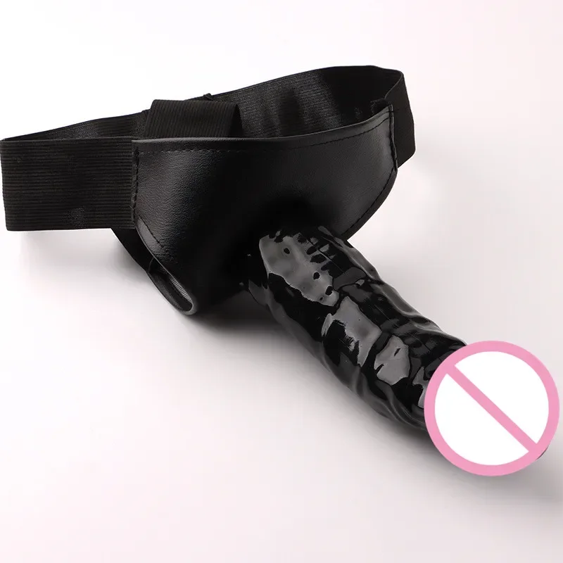 Sous-vêtements gode à sangle pour hommes et femmes, pénis creux portable, ceinture de pantalon à manches arc-en-ciel, jouet sexuel pour gay, gode éducatif