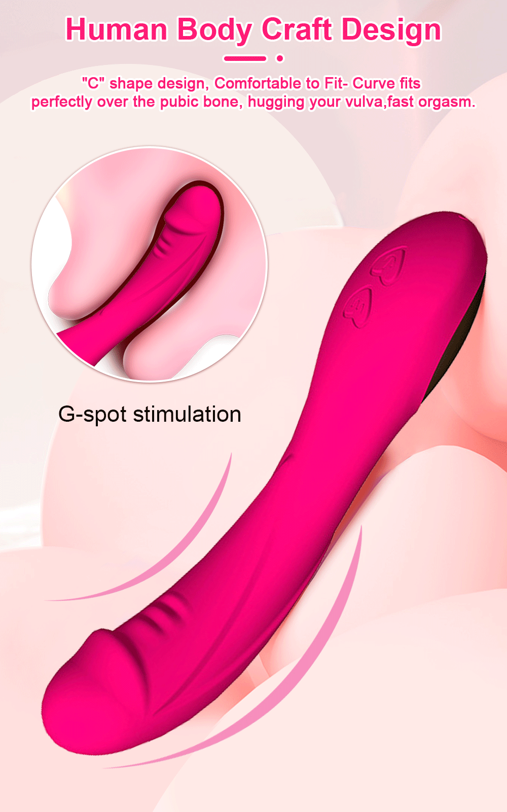 Vibromasseur point G pour femme, gode, vagin injuste, anticlitoris, sensation de peau douce, jouets sexuels, produits pour adultes, 7,0