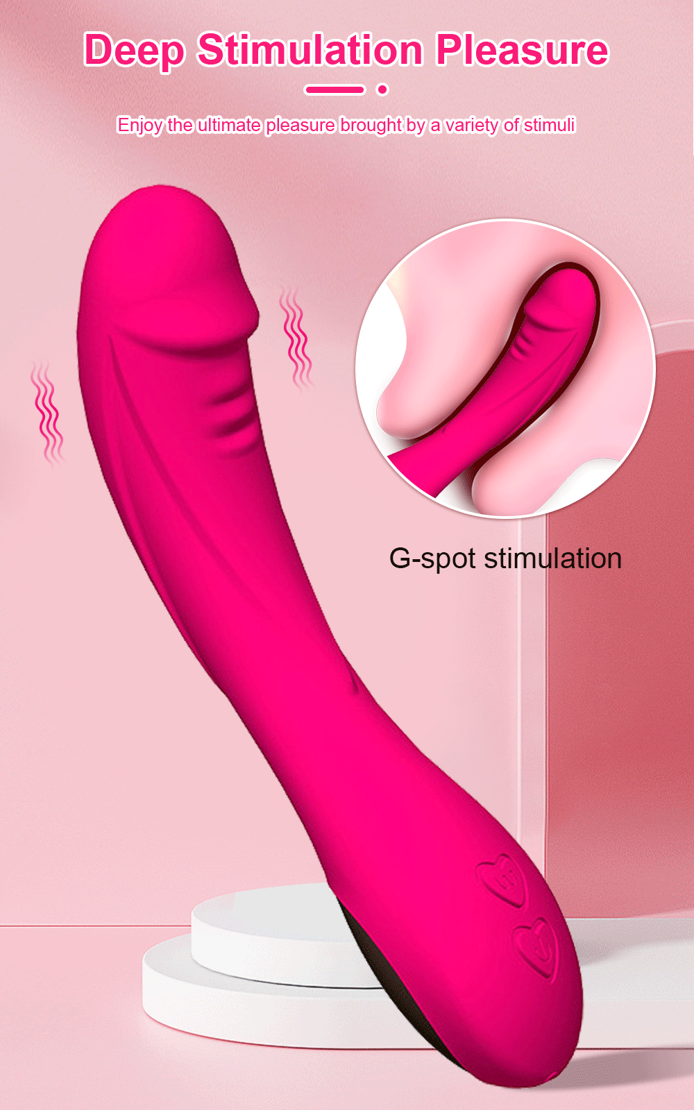 Vibromasseur point G pour femme, gode, vagin injuste, anticlitoris, sensation de peau douce, jouets sexuels, produits pour adultes, 7,0