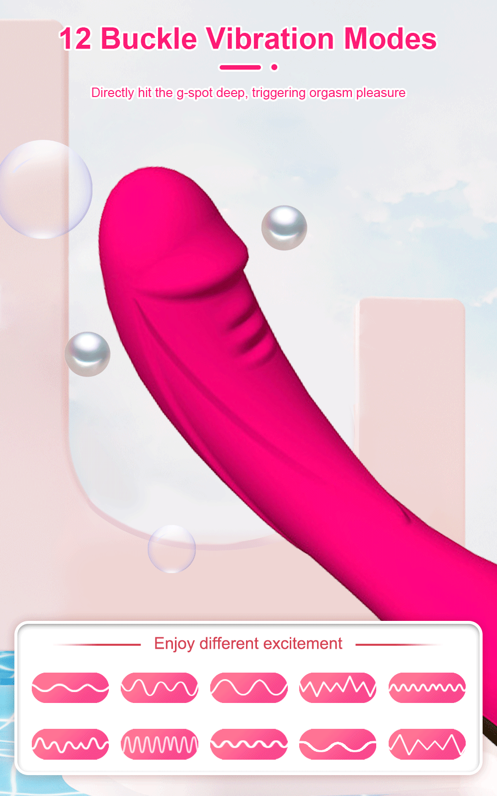 Vibromasseur point G pour femme, gode, vagin injuste, anticlitoris, sensation de peau douce, jouets sexuels, produits pour adultes, 7,0