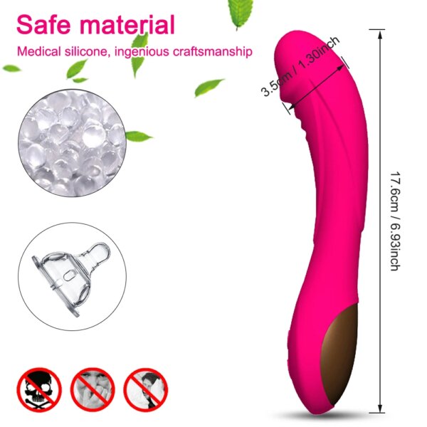 Vibromasseur point G pour femme, gode, vagin injuste, anticlitoris, sensation de peau douce, jouets sexuels, produits pour adultes, 7,0 – Image 5