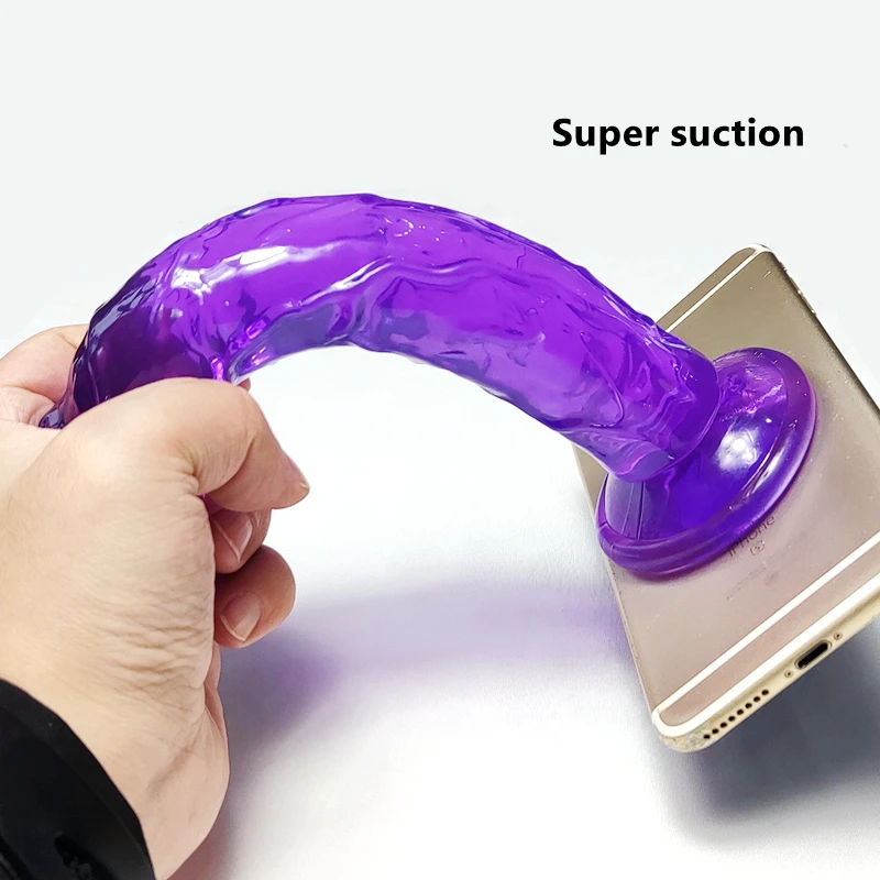 Godemichet Réaliste avec Ventouse pour Femme et Homme, Énorme Gelée, Jouets Sexuels Éducatifs, Fausse Bite, Gros Pénis, Plug Anal, Sex Shop, 7.0
