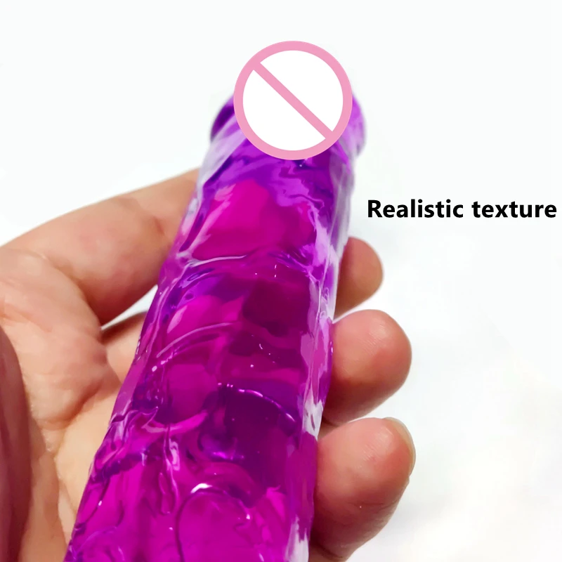 Godemichet Réaliste avec Ventouse pour Femme et Homme, Énorme Gelée, Jouets Sexuels Éducatifs, Fausse Bite, Gros Pénis, Plug Anal, Sex Shop, 7.0
