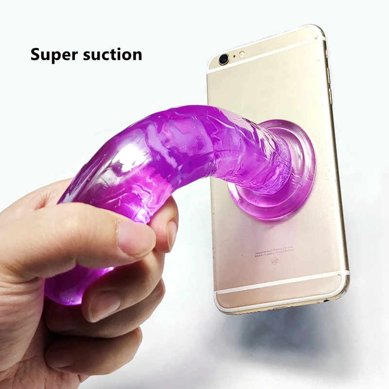 Godemichet Réaliste avec Ventouse pour Femme et Homme, Énorme Gelée, Jouets Sexuels Éducatifs, Fausse Bite, Gros Pénis, Plug Anal, Sex Shop, 7.0