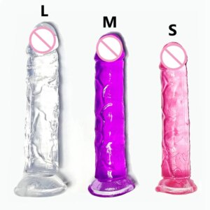Godemichet Réaliste avec Ventouse pour Femme et Homme, Énorme Gelée, Jouets Sexuels Éducatifs, Fausse Bite, Gros Pénis, Plug Anal, Sex Shop, 7.0